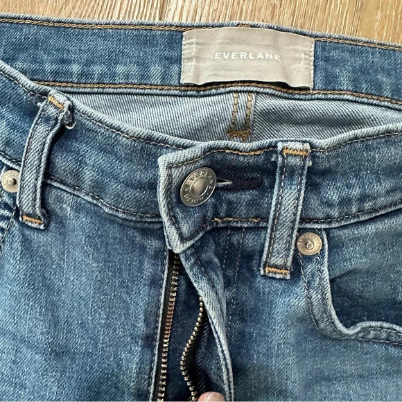 Everlane Women’s Medium Wash Mid-Rise Straight Leg Ankle Denim Jeans Sz 26R GUC - Picture 5 of 8